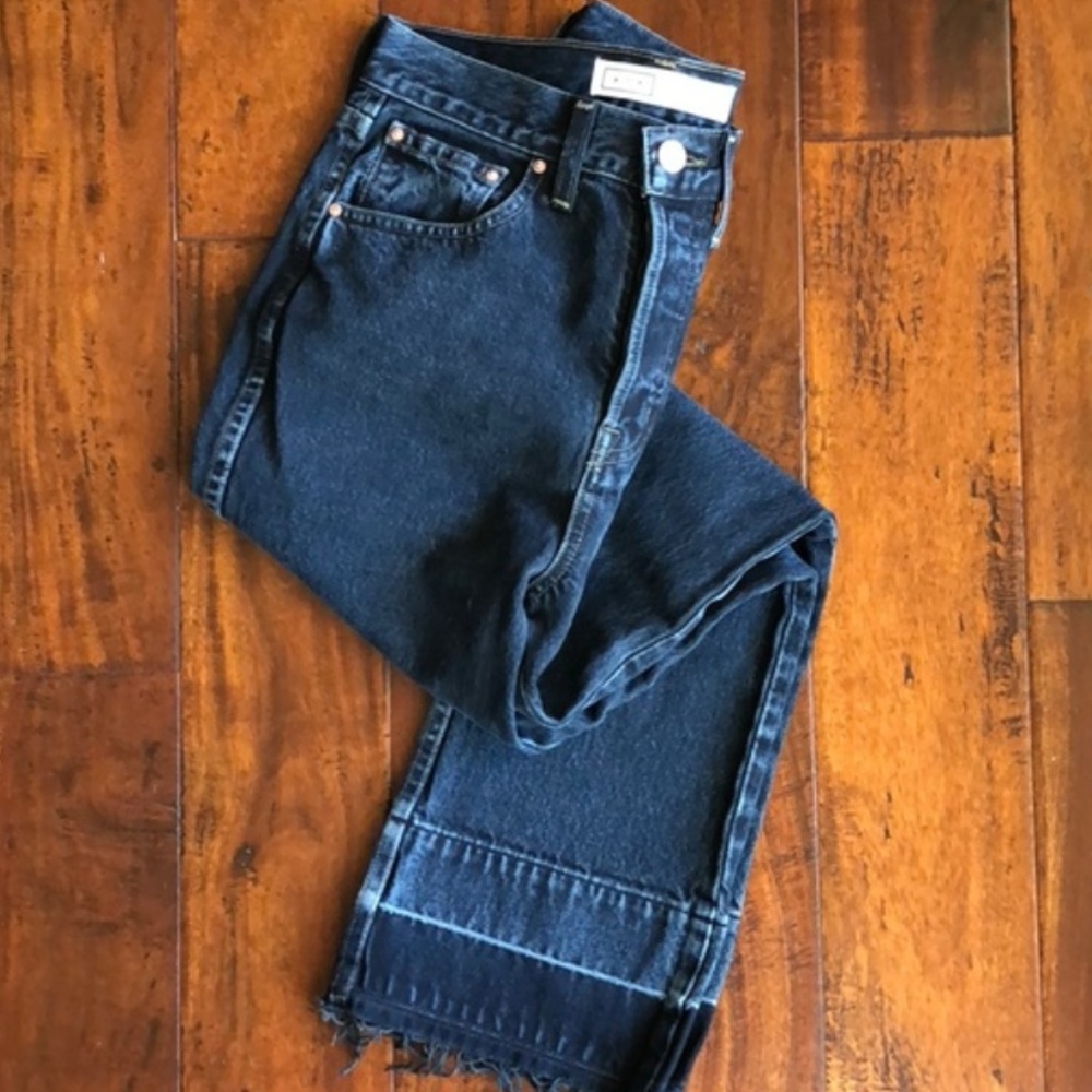 AYR Styx Dark Denim Jeans Brand New High Waist